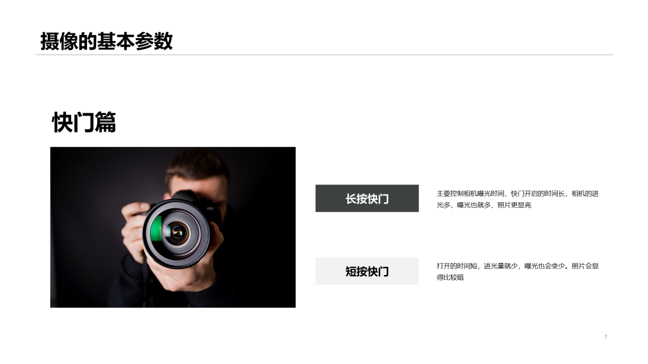 黑色摄影专业公开课PPT案例