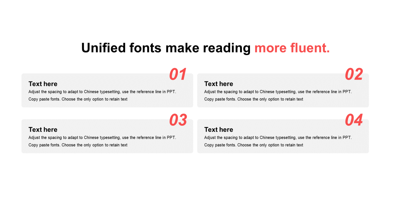 红色圆角矩形扁平2项PPT列表