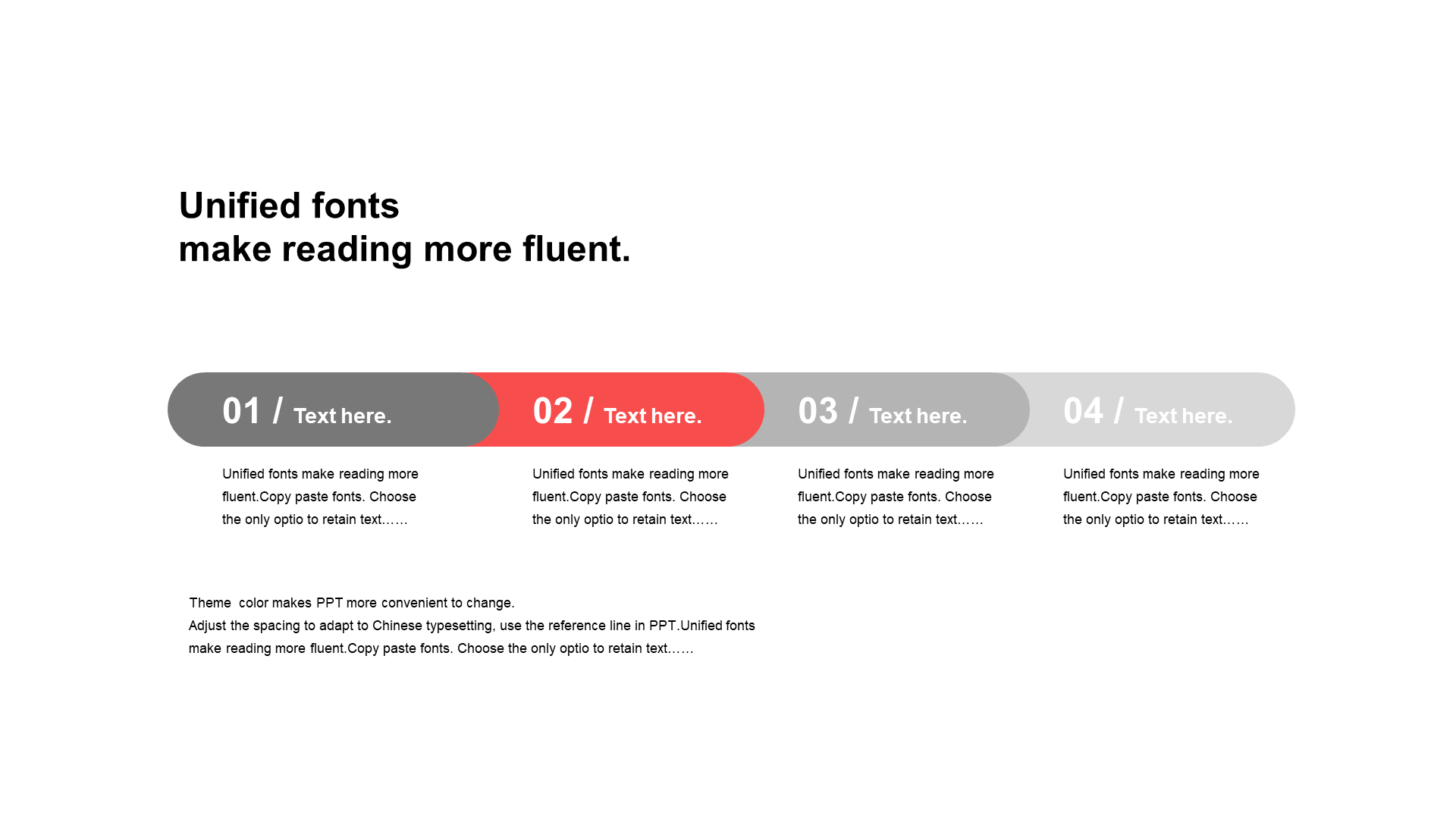 Red round flat 4 PPT process