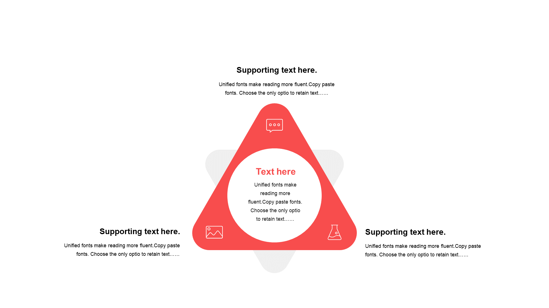 Red triangle flat 3 PPT relationship