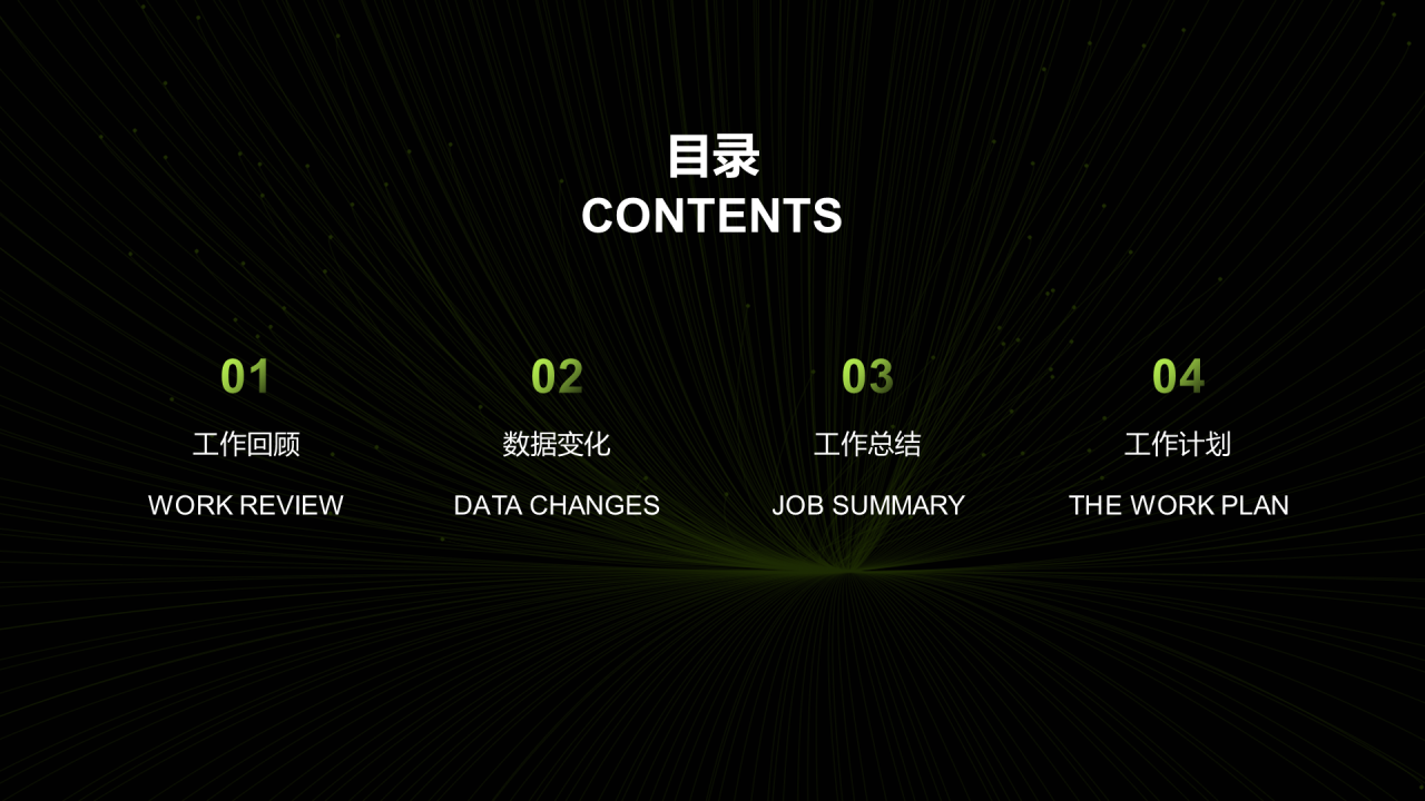 黑色商务年中复盘分析PPT案例