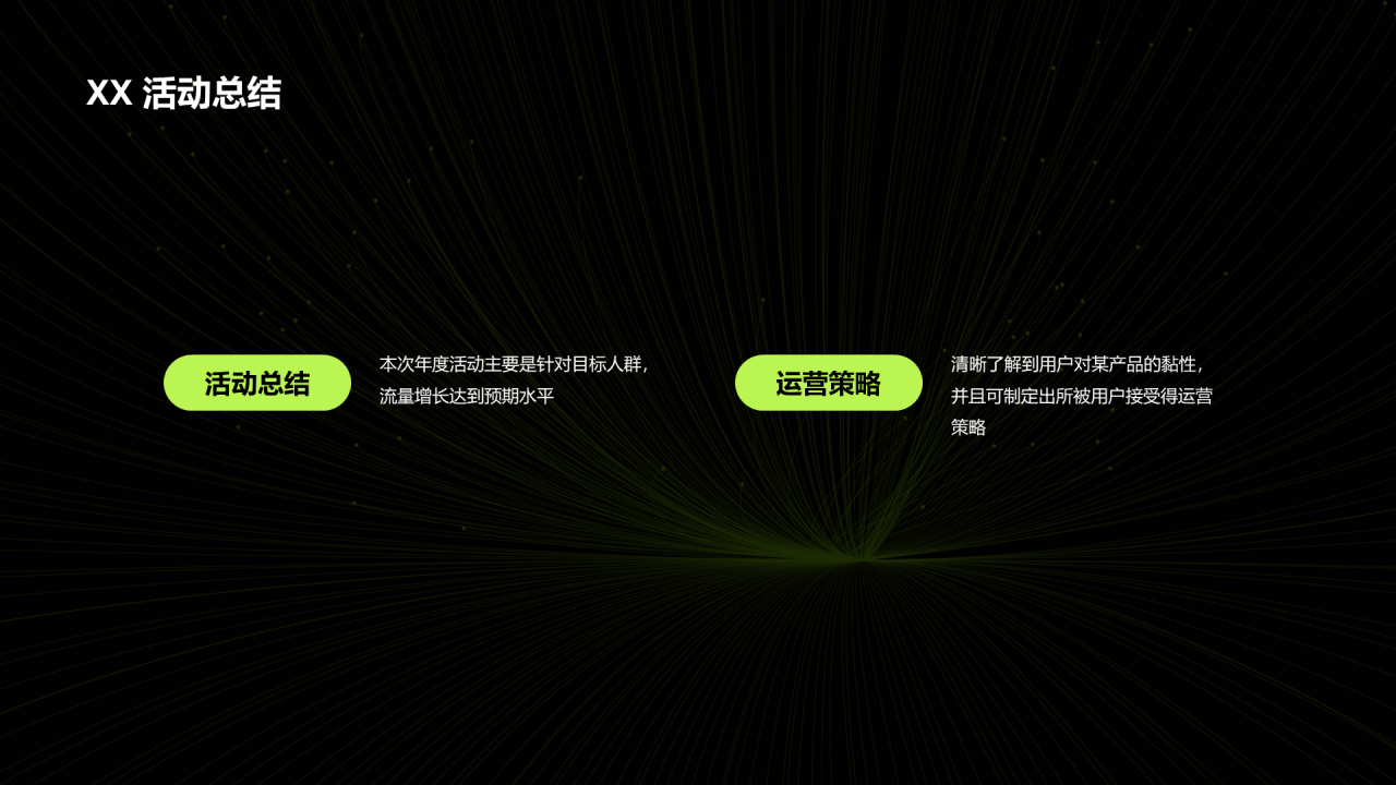 黑色商务年中复盘分析PPT案例
