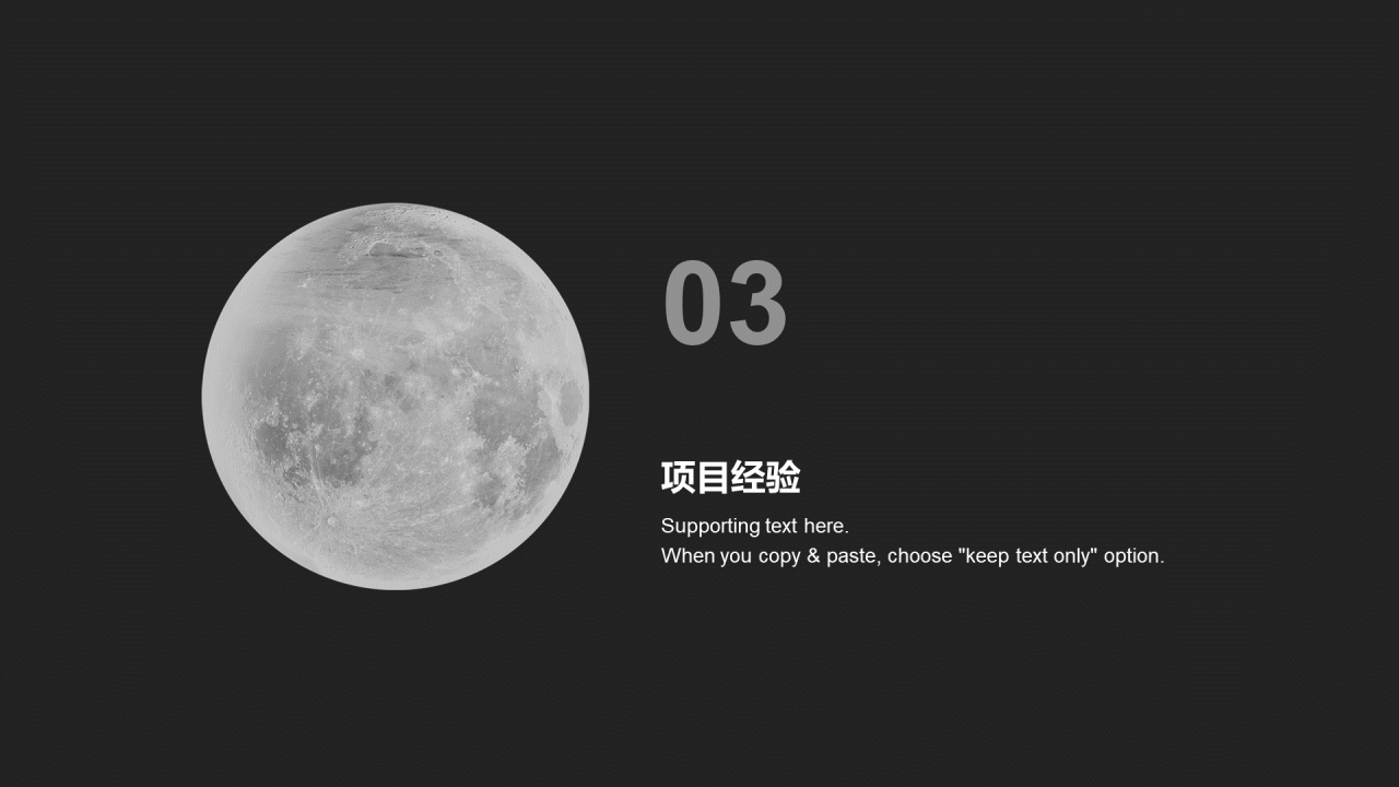 灰色商务个人简历PPT案例