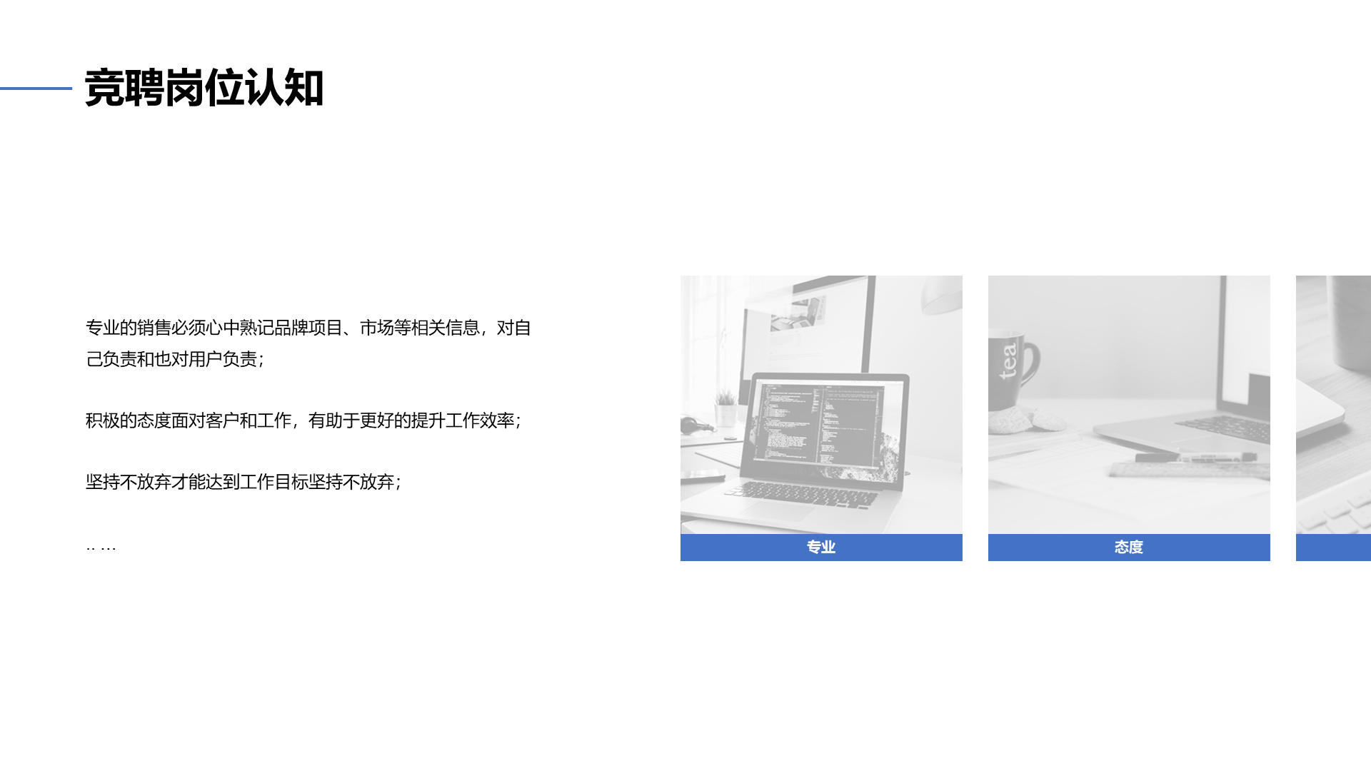 白色商务职业个人求职简历PPT案例