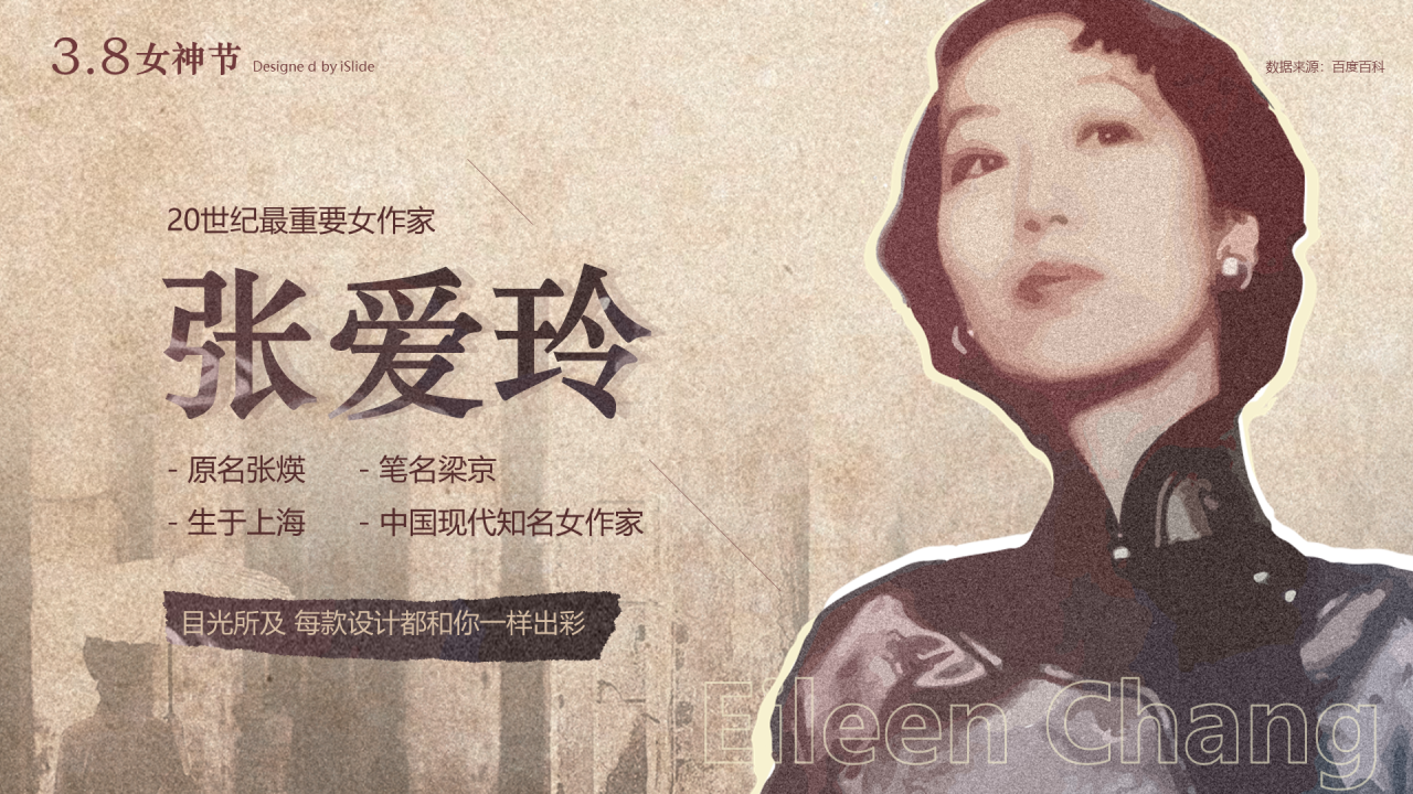 20世纪最重要女作家张爱玲