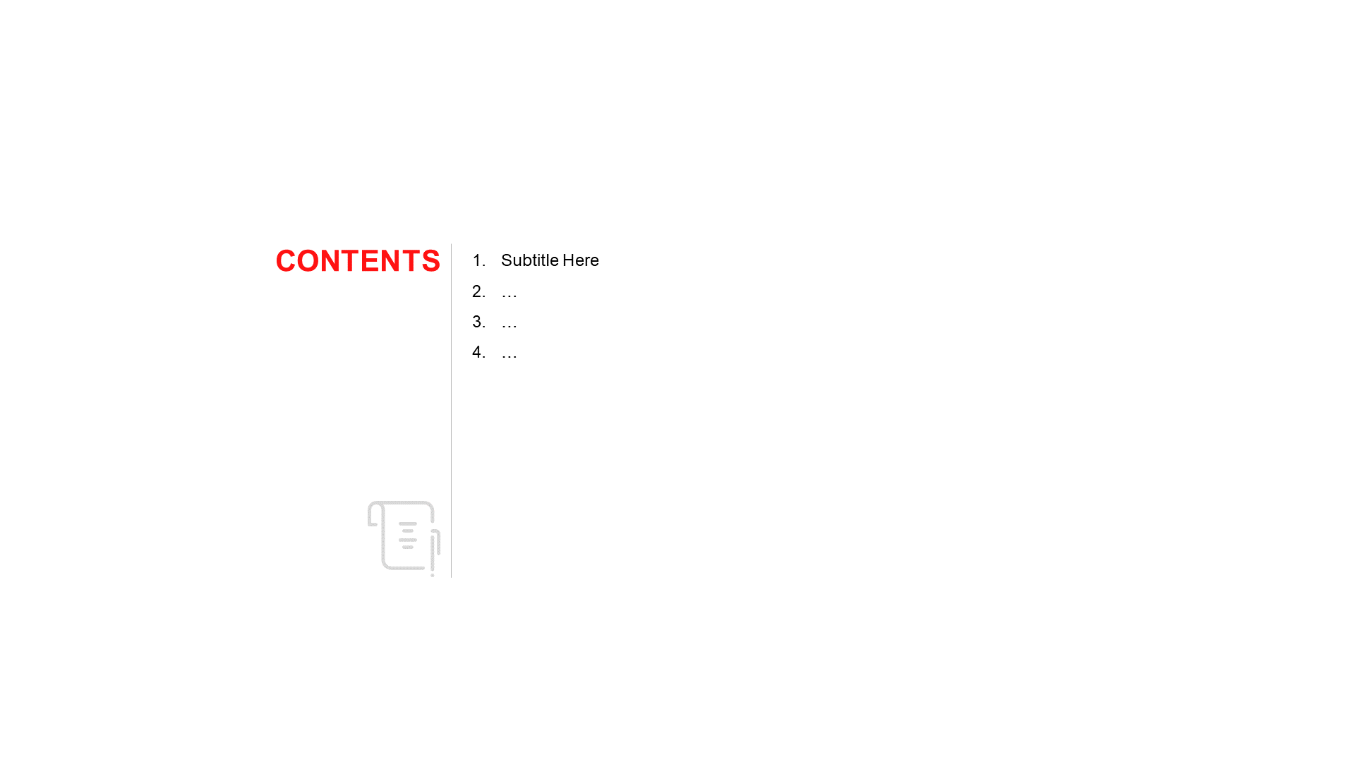 Red Simple Business Plan PPT Theme