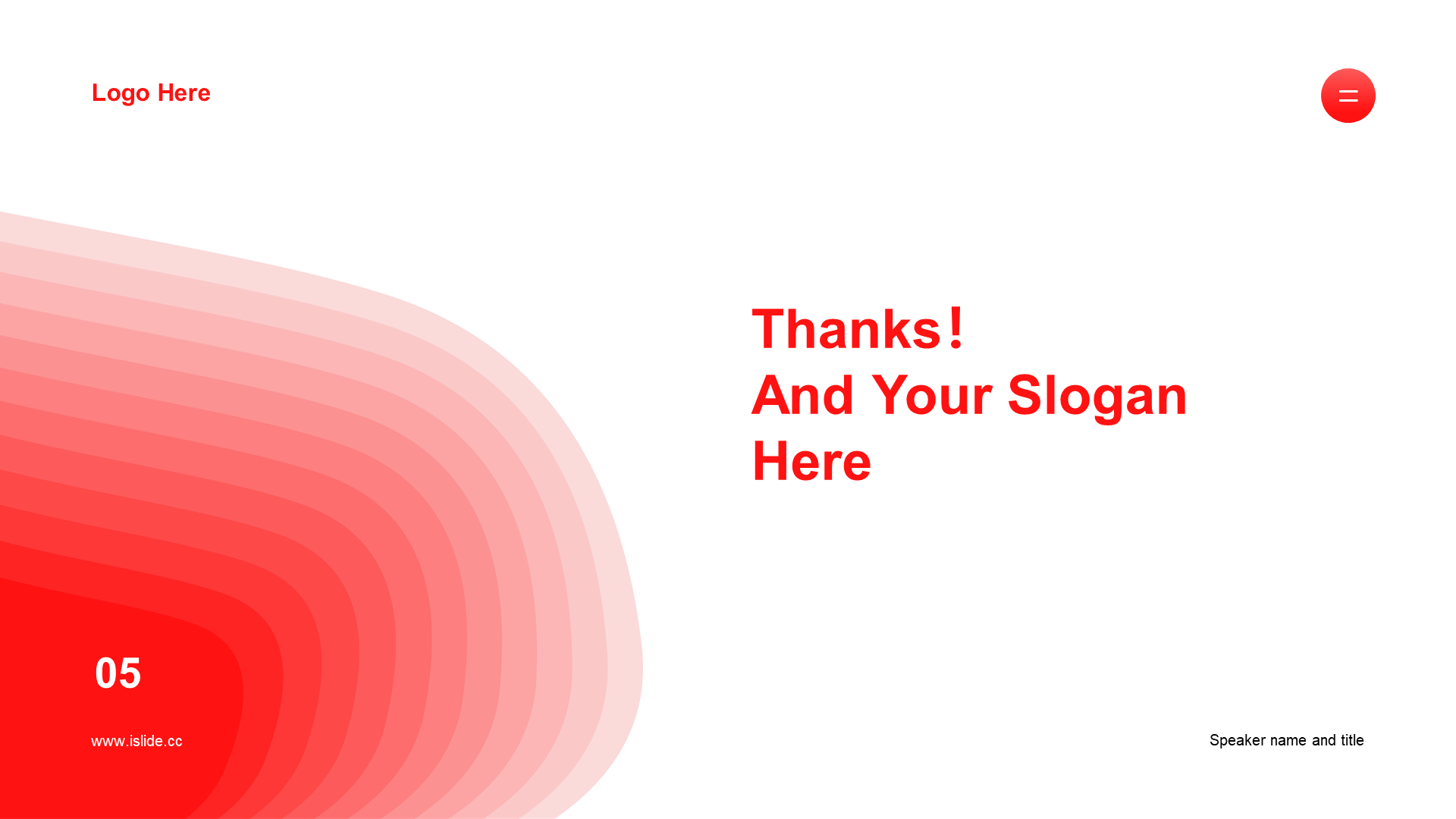 Red Simple Business Plan PPT Theme