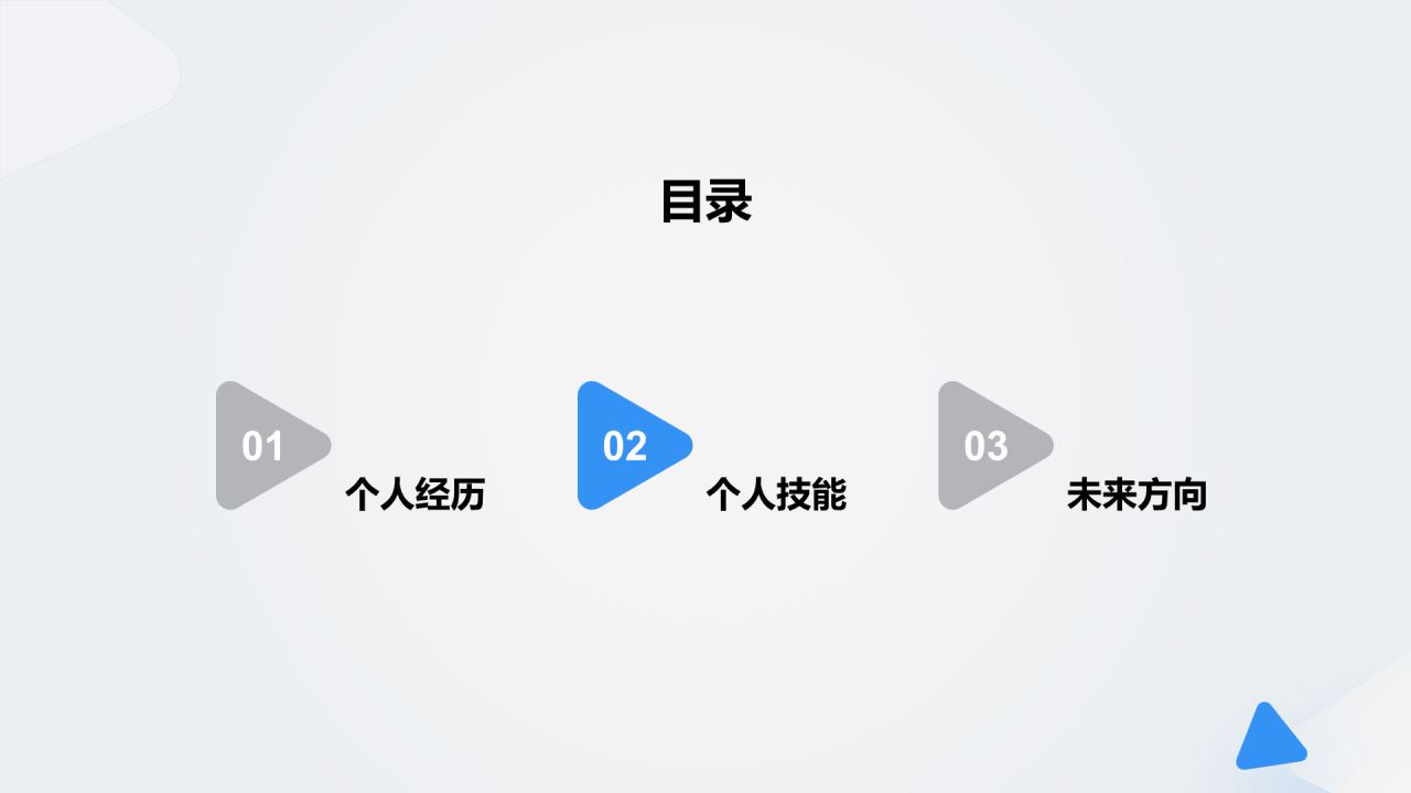 白色互联网行业个人简历PPT案例