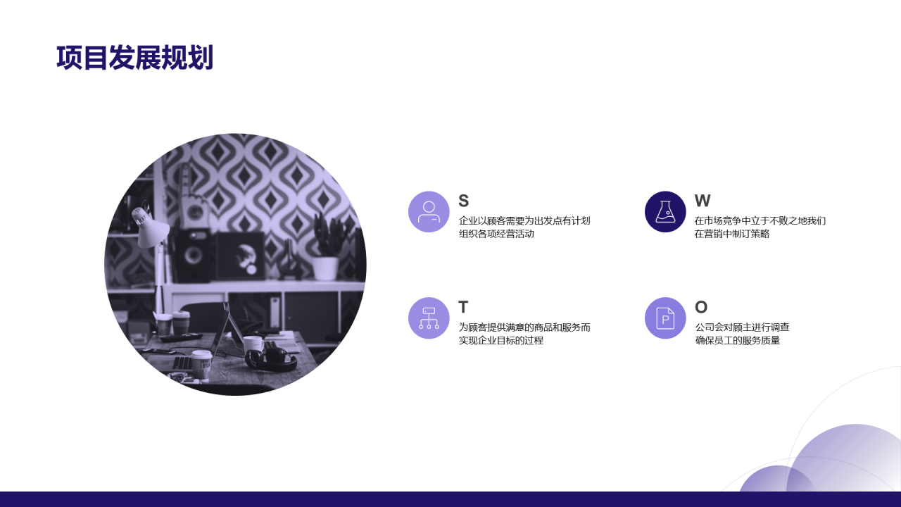 蓝色商业融资计划书PPT案例
