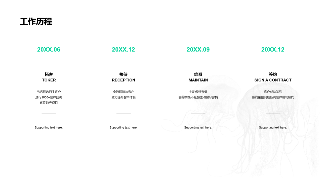 黑色商务风竞聘简历PPT案例