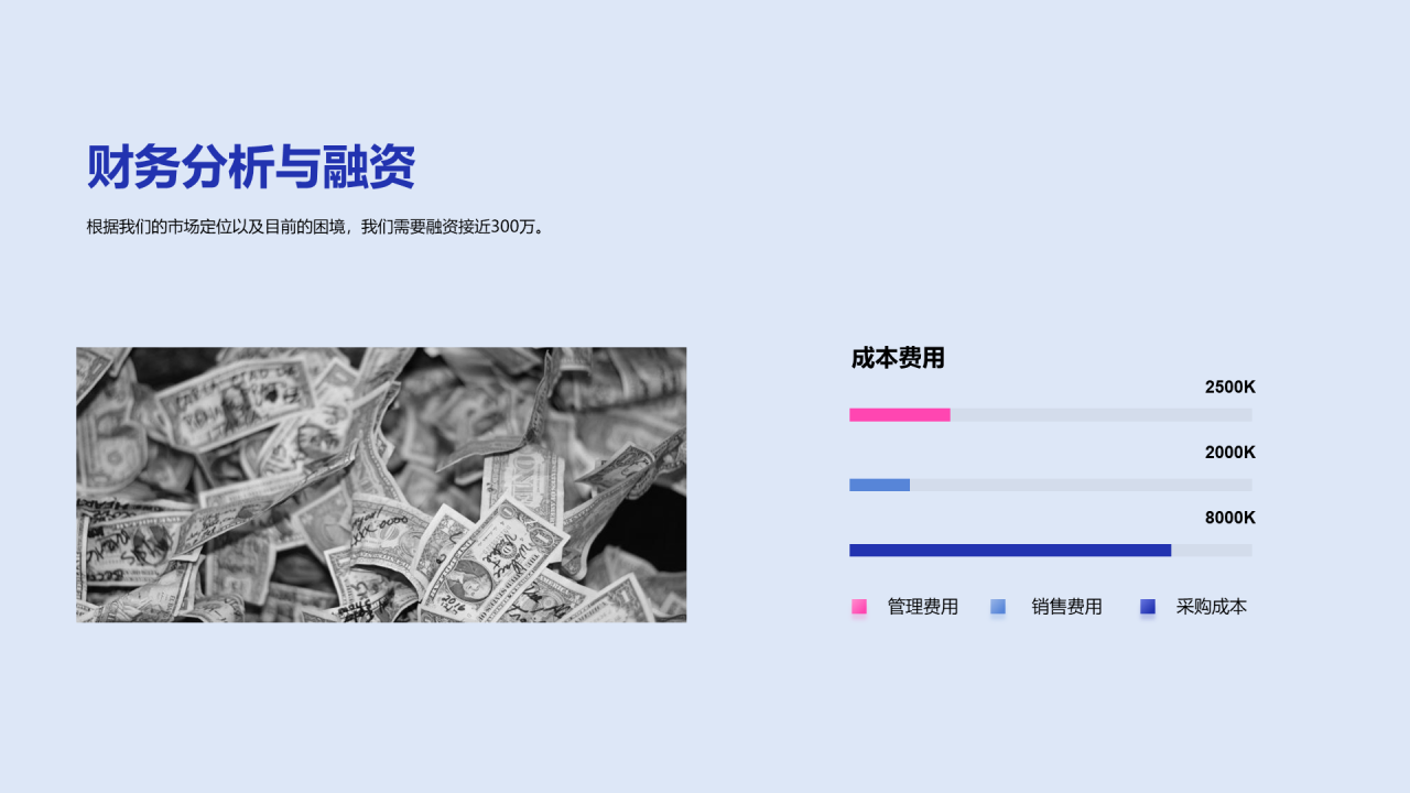蓝色互联网商业计划书PPT案例