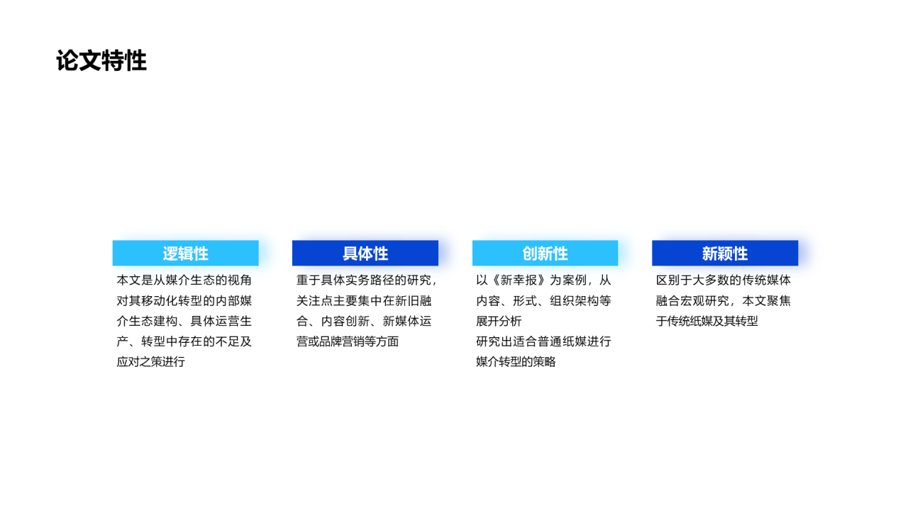 蓝色毕业论文答辩PPT案例