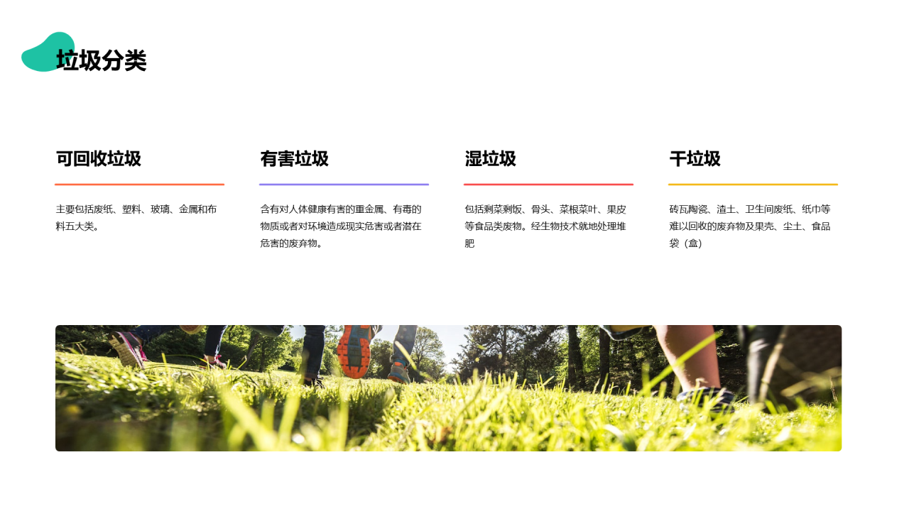 白色创意改善地球环境绿色低碳生活PPT案例