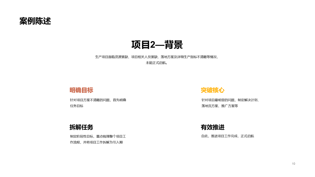 橘色插画竞聘述职PPT案例
