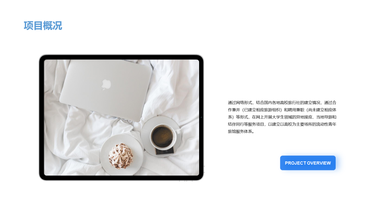 蓝色创意简约工作总结PPT案例