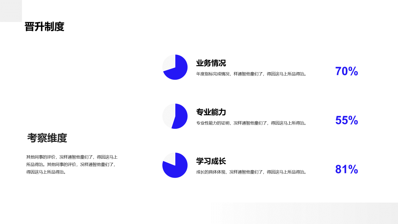 蓝色商务招聘PPT案例