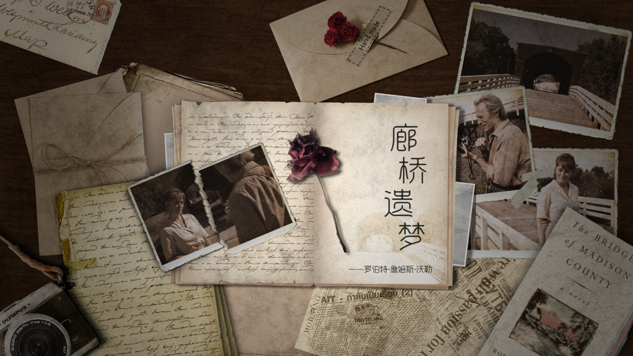复古毕业答辩读书笔记分享PPT案例