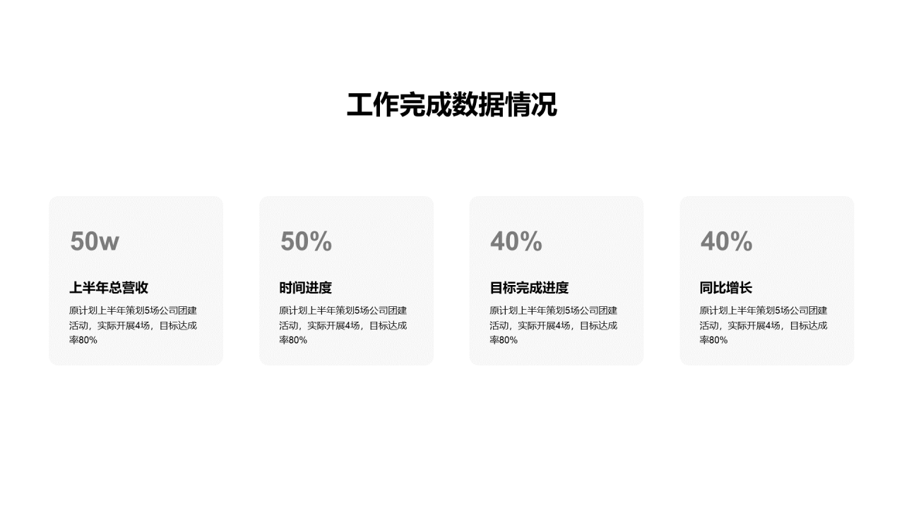 多色商务工作总结PPT案例