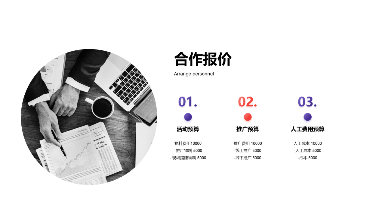 多色创意市场营销PPT案例
