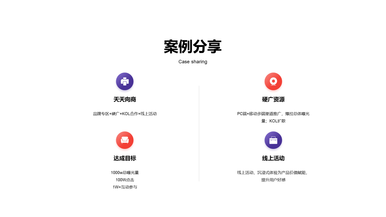 多色创意市场营销PPT案例
