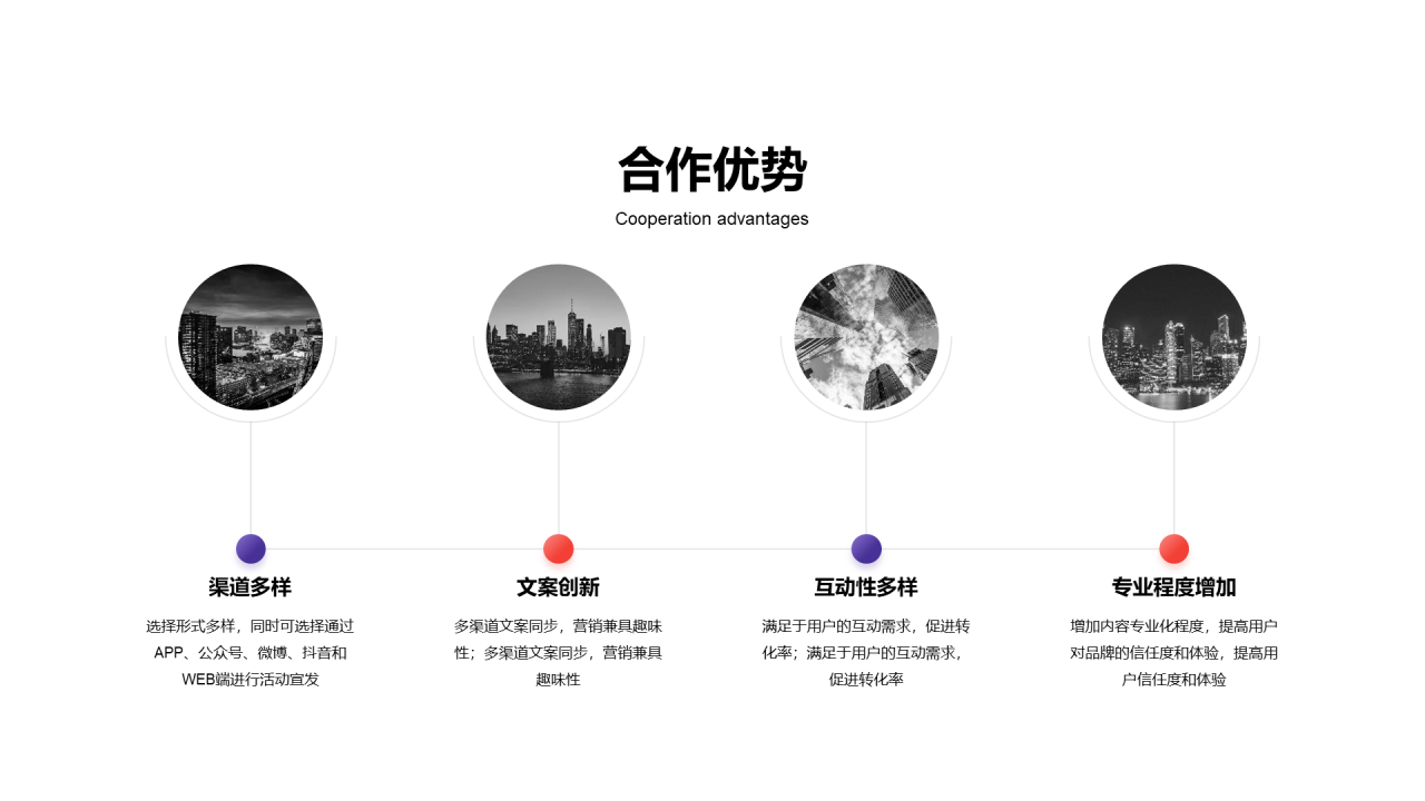 多色创意市场营销PPT案例