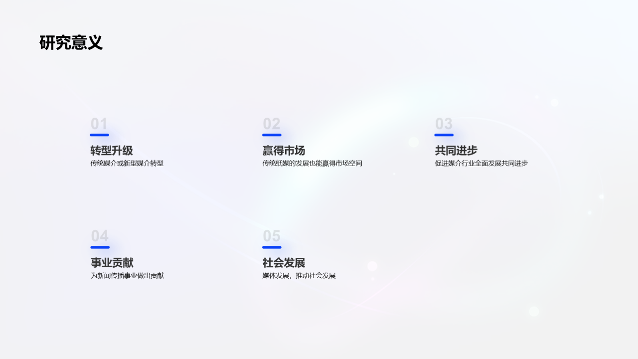 毕业答辩：融媒体时代PPT案例