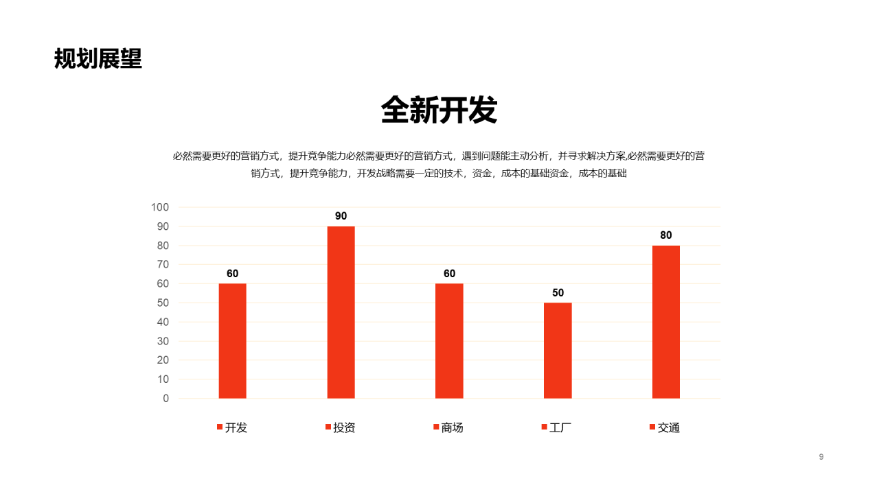 红色商务年中总结汇报PPT案例