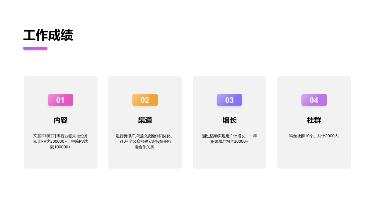 紫色肌理渐变总结汇报PPT案例