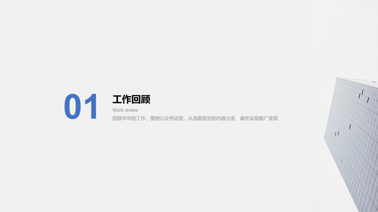 白色商务工作总结PPT案例