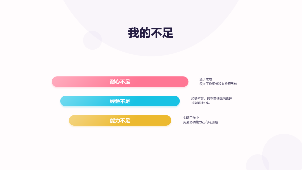 粉色渐变几何立体述职汇报PPT案例