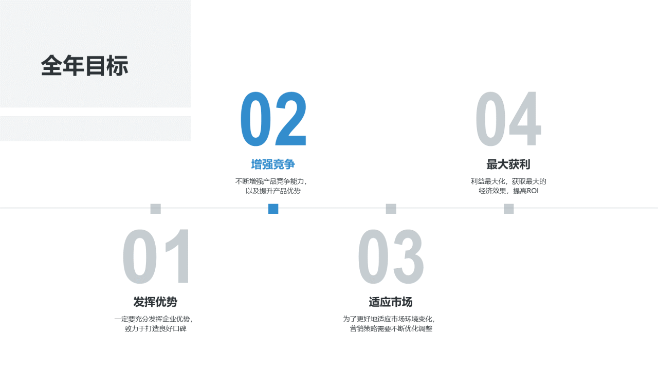蓝色商务建筑工作报告PPT案例