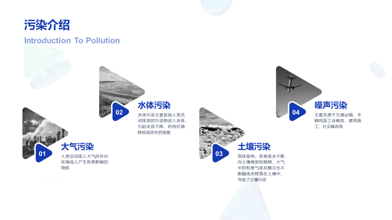 绿色几何玻璃环保倡导研究报告PPT案例