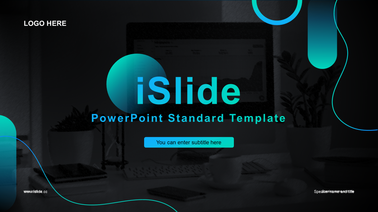 青蓝渐变简约风创业项目商业计划书PPT主题