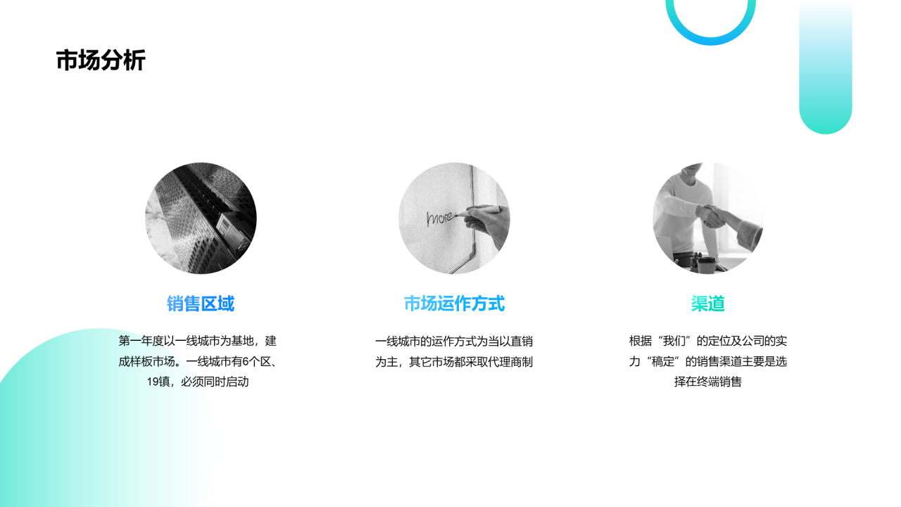 蓝色创意商务商业计划书PPT案例