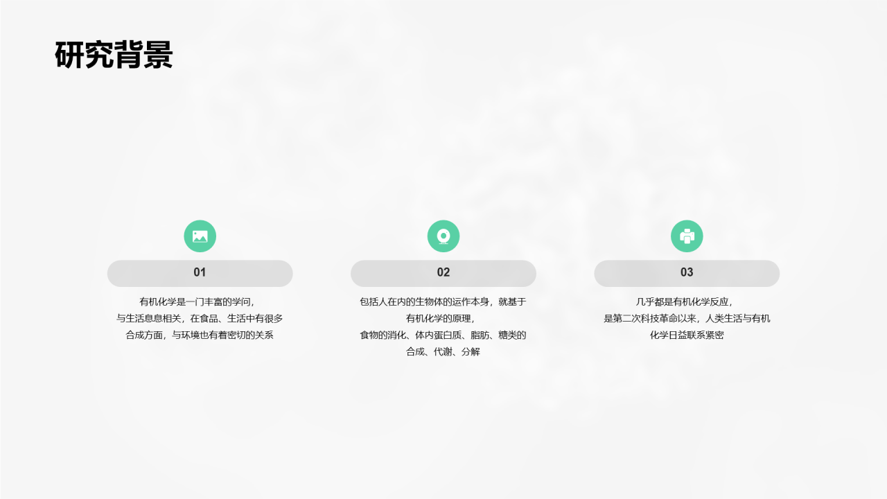 绿色创意化学生物研究报告PPT案例