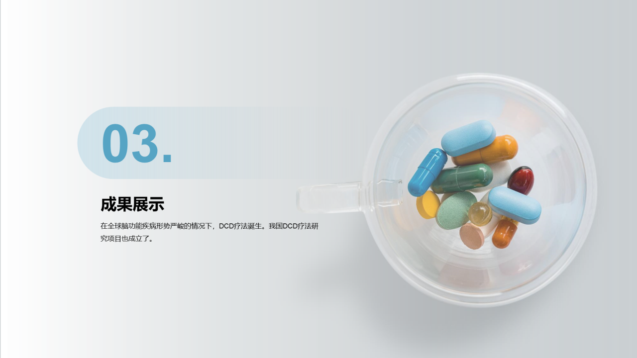 灰色简约医药研究项目汇报PPT案例