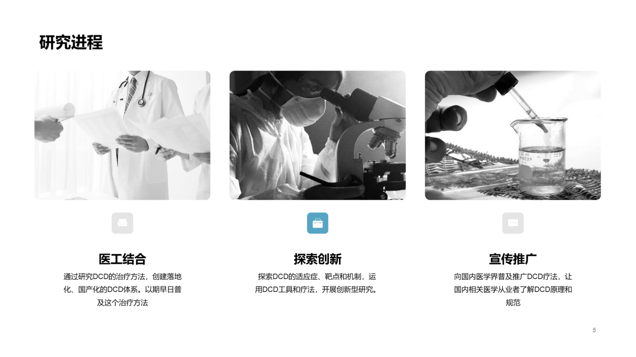 灰色简约医药研究项目汇报PPT案例