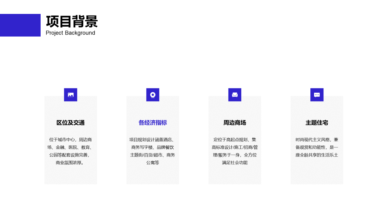 蓝紫色简约商业计划书PPT案例