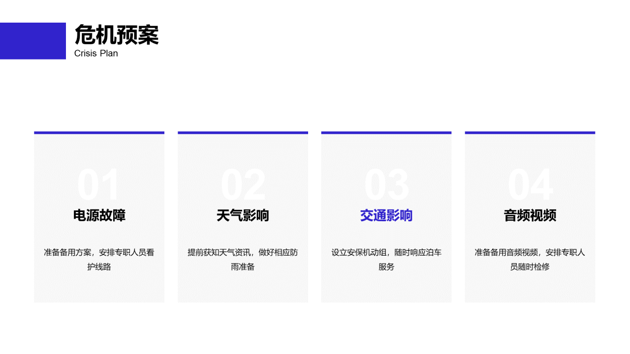 蓝紫色简约商业计划书PPT案例