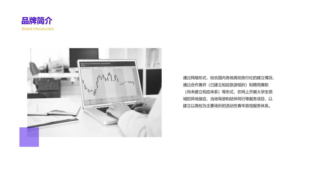 蓝色简约商业计划书PPT案例