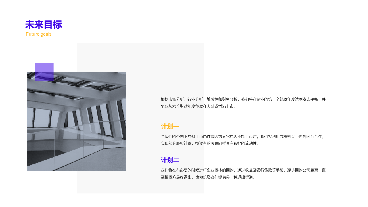 蓝色简约商业计划书PPT案例