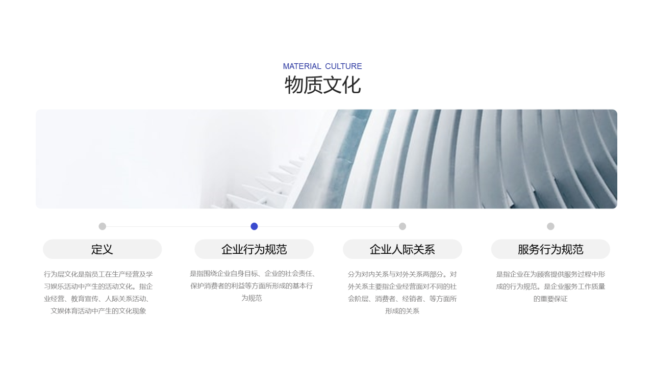 蓝色简约企业文化PPT案例