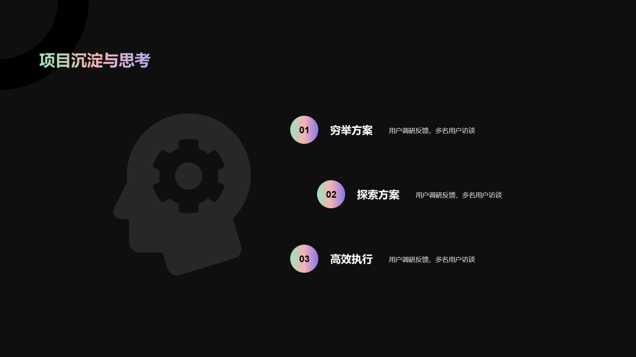 黑色简约晋升述职报告PPT案例