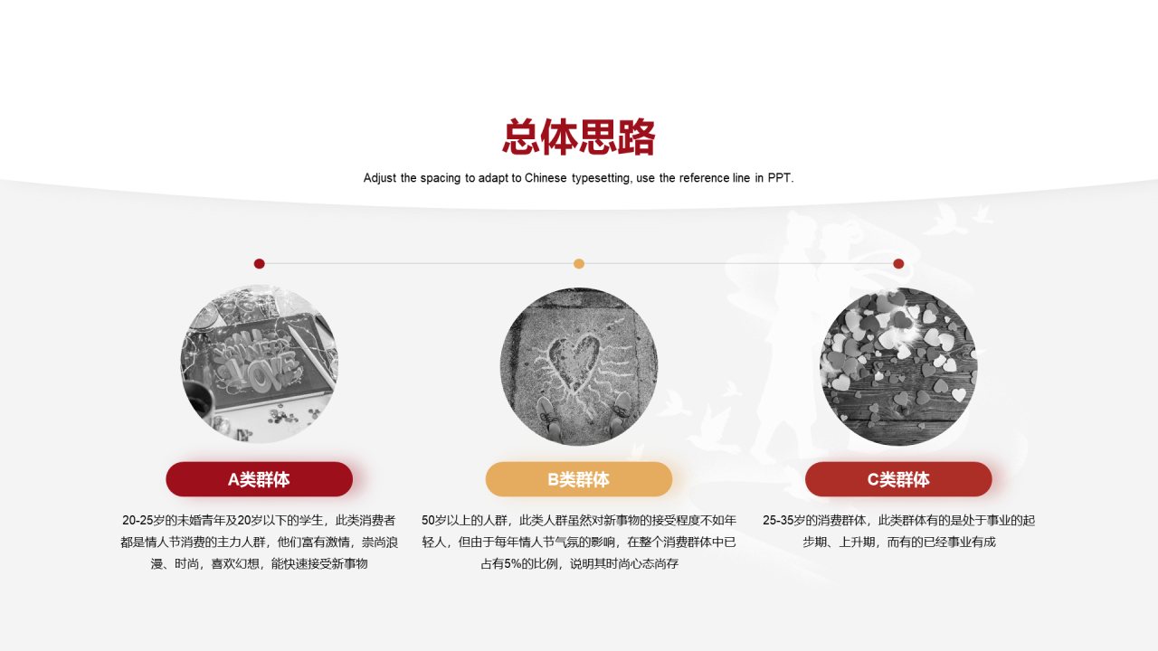红色中国风情人节营销PPT案例