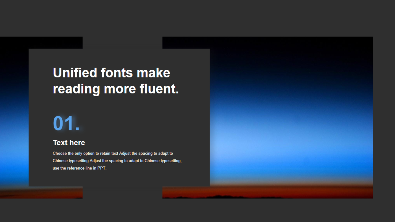 多色矩形阴影1项PPT其他