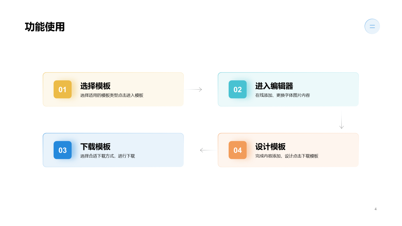 蓝色商务互联网产品介绍PPT案例