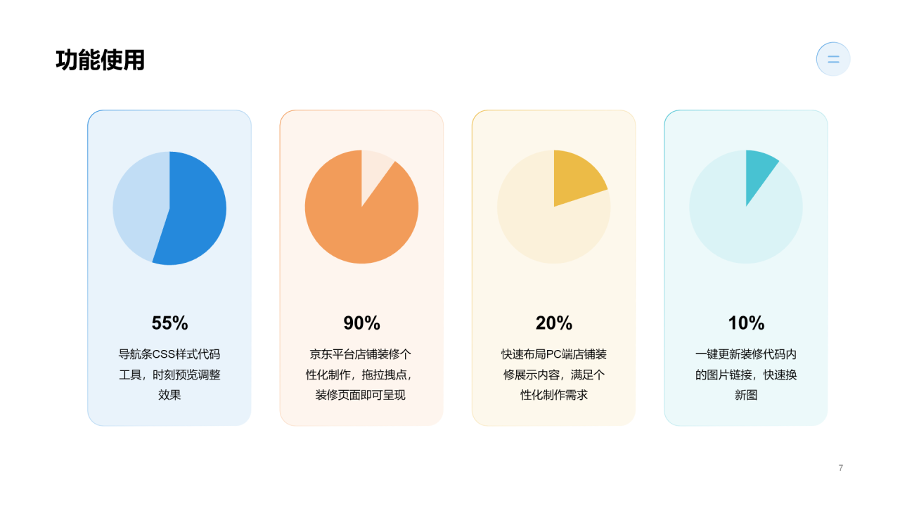 蓝色商务互联网产品介绍PPT案例