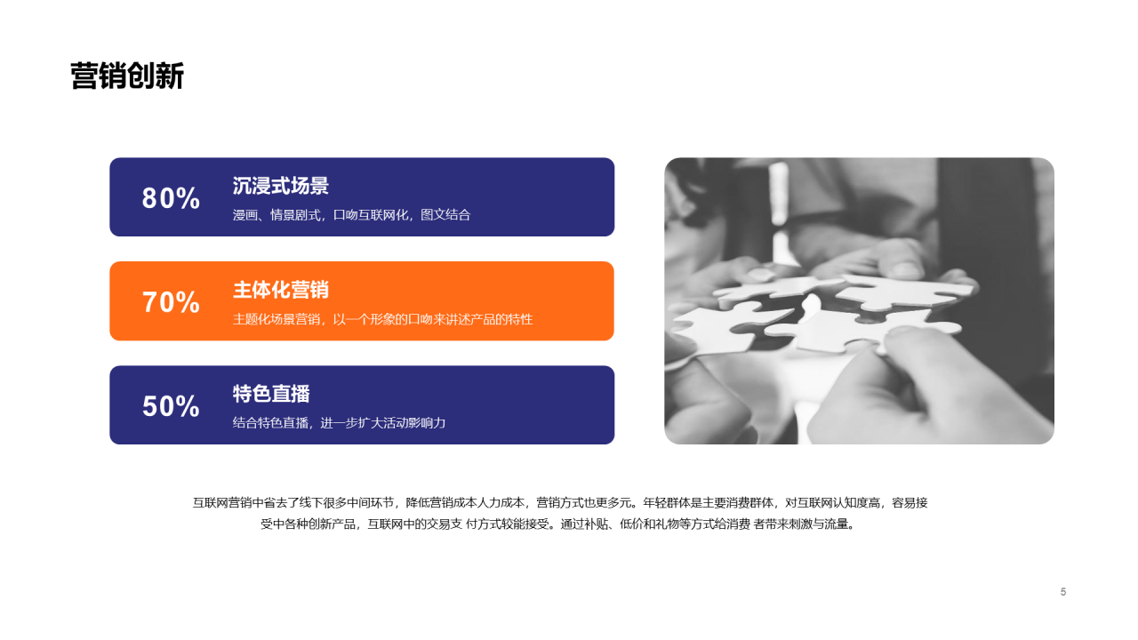紫色商务品牌合作策划PPT案例