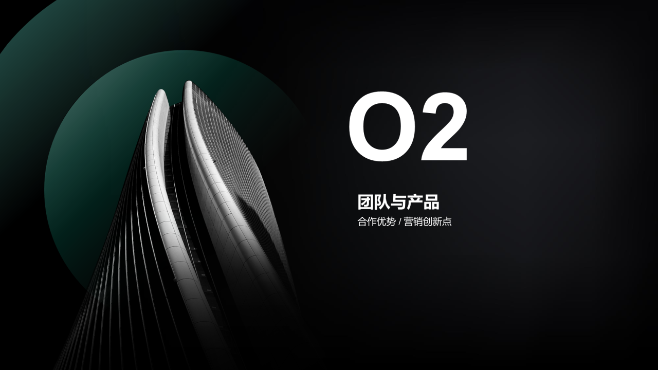 黑色简约商业合作计划书PPT案例