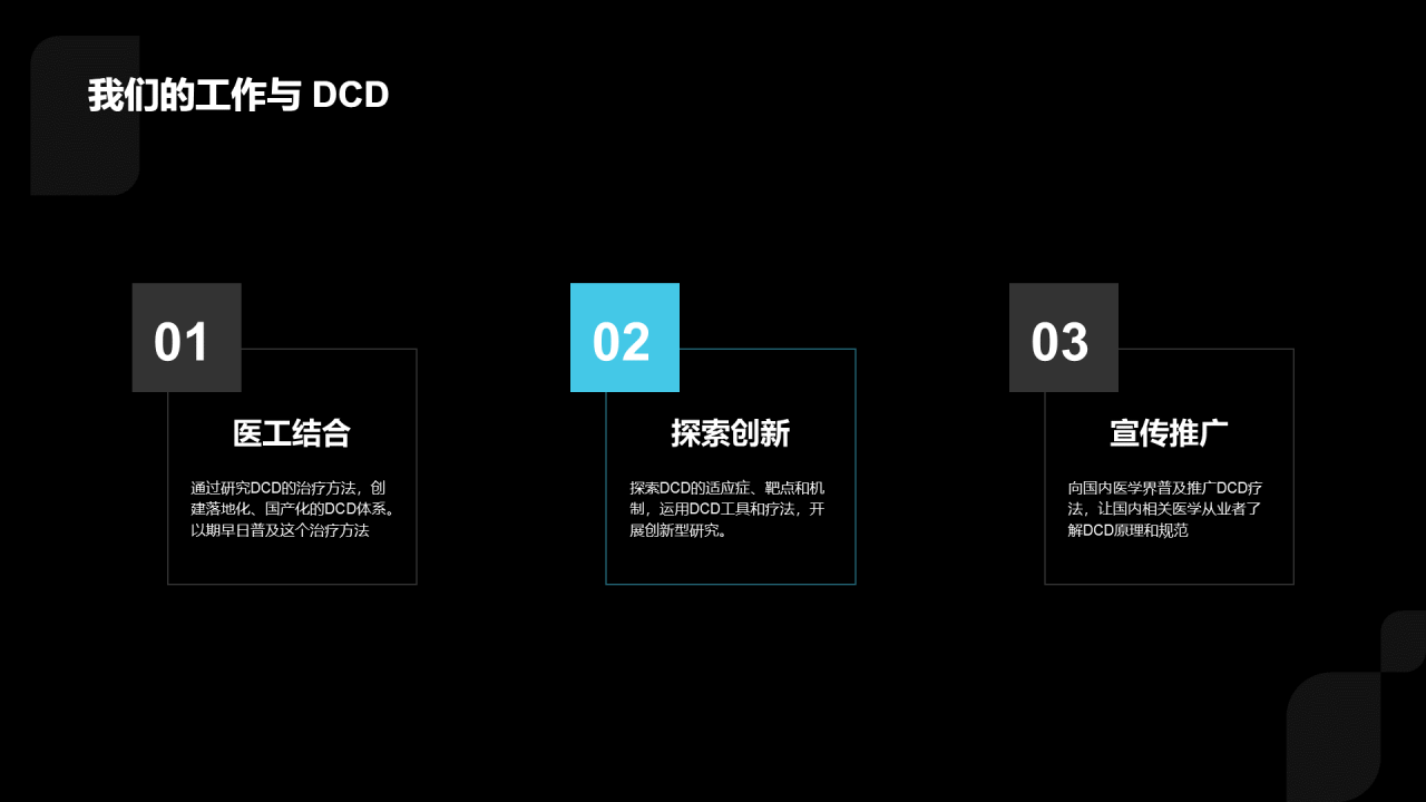 黑色医学研究项目汇报PPT案例